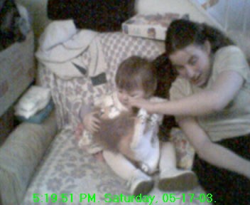 Rebecca with Lion